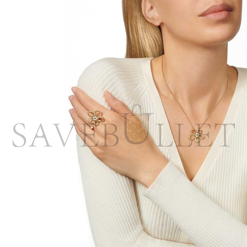 VAN CLEEF ARPELS FLOWERLACE PENDANT VCARPME200